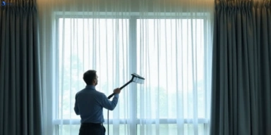 Commercial drapes cleaning service mount-samson hotels offices