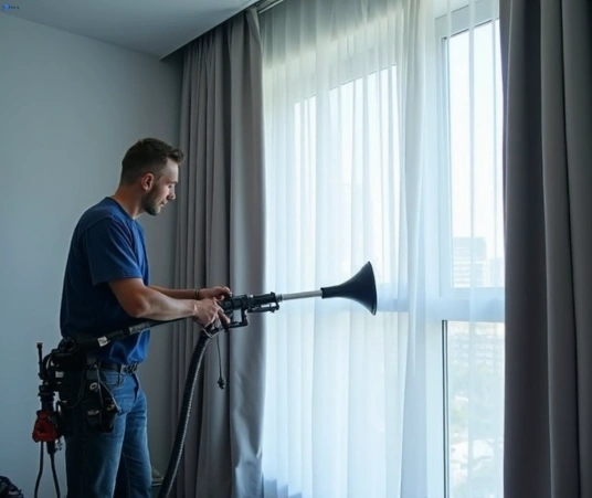 Professional drapes cleaning process tools Matty Curtain Cleaning mount-samson